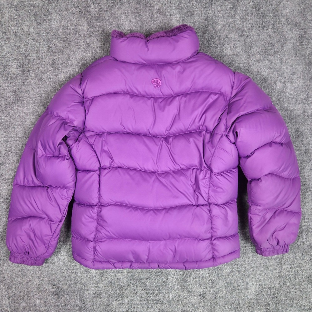 Mountain Hardwear Puffer Jacket Youth Small Purple Down Insulated Fleece Lined - Picture 11 of 11